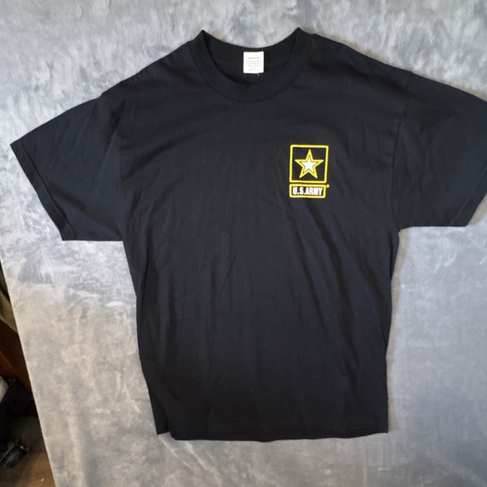 U.S. Army Men's Black goarmy.com Graphic Logo Cotton Knit Crew T-Shirt XL
